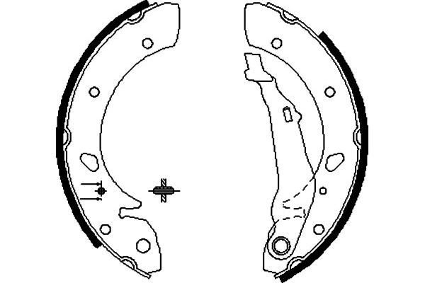 KAVO PARTS Jarrukenkäsarja BS-9915